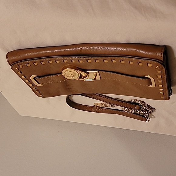 Michael Kors Hamilton Whipped Brown Clutch Shoulder bag Leather - Picture 9 of 11